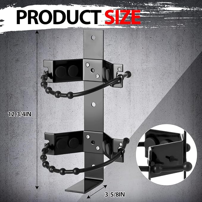 RattanView 2 Pcs Fire Extinguisher Mount Bracket Adjustable, Supports up to 10 lb, Heavy-Duty and Easy Installation, Ideal for Home, Truck, RV, Boat, Commercial Use, Secure and Durable Holder