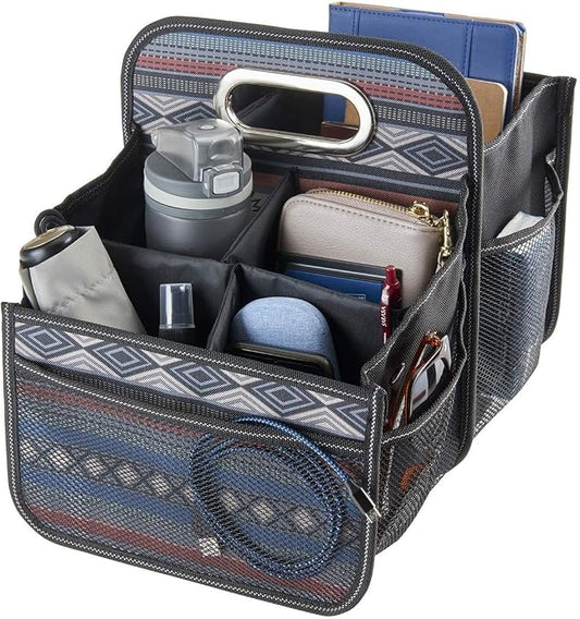 Car Caddy - Front Seat Organizer or Back Seat Organizer with Cup Holders | Front Seat Organizer for Adults and Backseat Car Organizer for Kids Keeps Car Seats Clutter Free