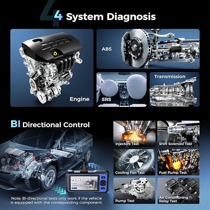 OBD2 Scanner, MUCAR 632 Elite AI-Assisted Bidirectional Scan Tool, 15 Reset Services Oil/TPMS/EPB/BMS/SAS/Brake/Throttle Car Scanner Diagnostic Tool, AutoAuth FCA, CANFD, AutoVIN, Lifetime Free Update