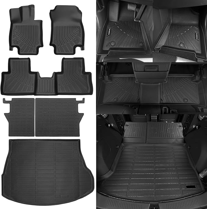 Naibeve Floor Mats for 2022-2026 NX250/ NX350 (Not NX350h/ NX450h+) | All Weather Custom Fit Floor Mats, Cargo Mat, Backrest Mats Interior Protector accessories