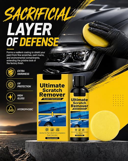NanoPolix Scratch Remover,2026 New Scratch Remover for Vehicles,Quick Fix Removal Paste for Deep Car Scratch Remover,All Paint Colors Polishing Kit Quick Repair Scratches and Restore Shine (1 Set)