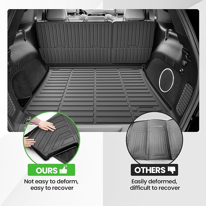 Cartist Cargo Liner for Jeep Grand Cherokee 2011-2021, All Weather Cargo Mats for Grand Cherokee Accessories, Heavy Duty TPE Trunk Mat, Car Accessories