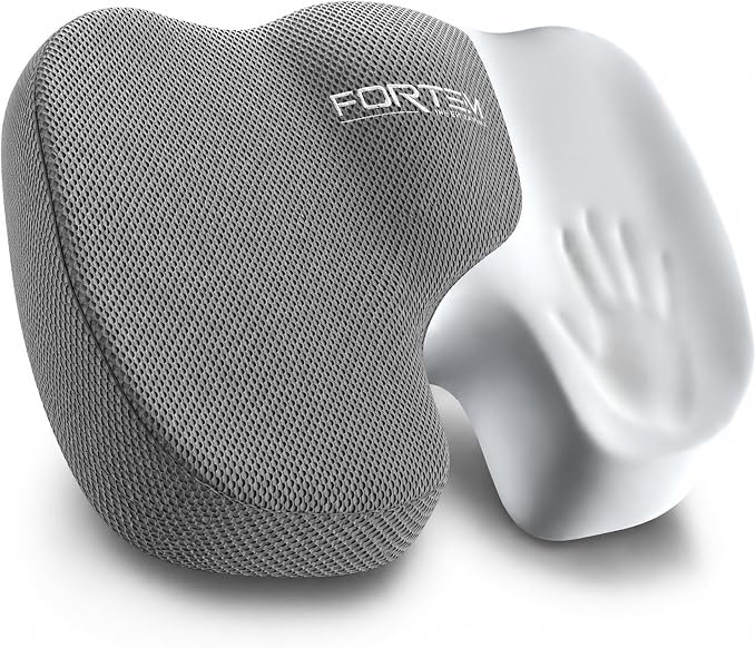 FORTEM Seat Cushion, Office Chair Cushion, Memory Foam Car Seat Cushions, Sciatica Coccyx Tailbone Pain Relief, Chair Cushions for Back Support, Sitting Pad for Gaming, Washable Cover, Non Slip, XL