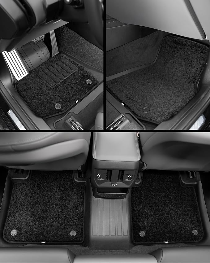 3W Floor Mats & Cargo Liner Fit for 2025 2026 BMW X3 G45 with Seatback Protector Mats Cover, Metal Pedal & Carpets, Double Layers, Trunk Mat TPE All Weather Car Accessories Full Set, 30/50M xDrive