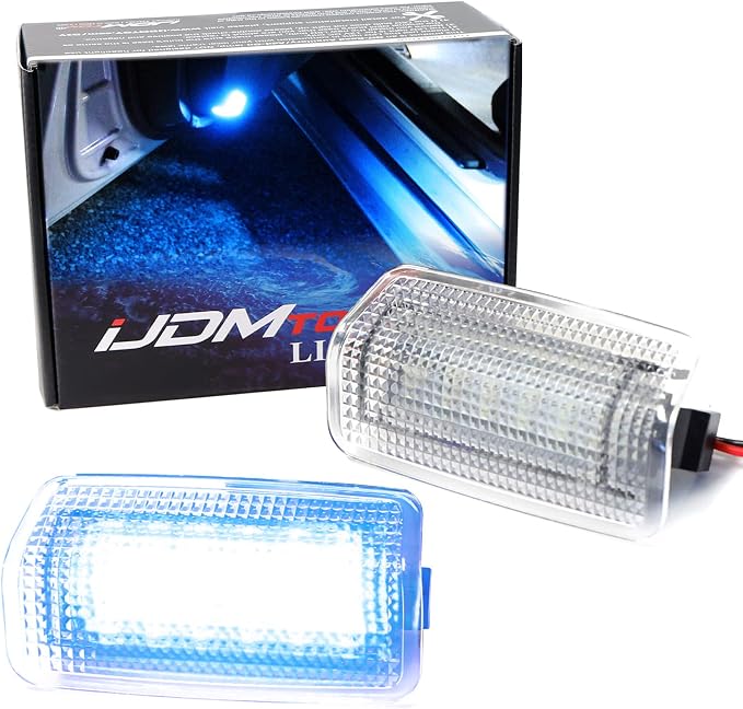 iJDMTOY Full LED Side Door Courtesy Light Assy Compatible With Lexus IS ES GS LS RX GX LX; Compatible With Toyota Avalon Sienna Venza Camry Prius 4Runner, Powered by 18-SMD Ultra Blue LED