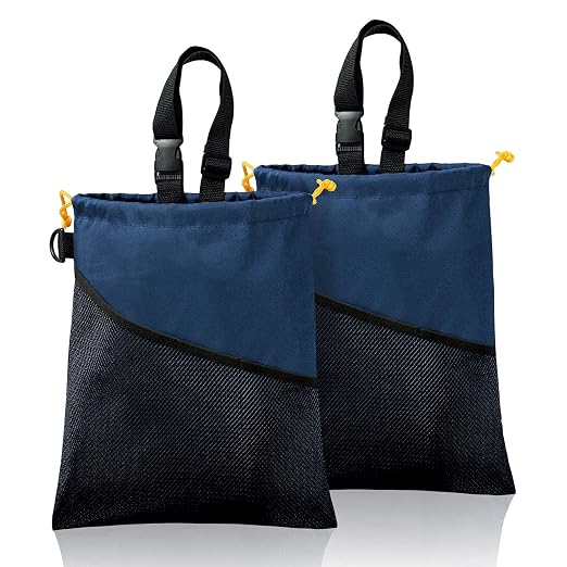 GNEGNI 2PCS Hanging Car Garbage Can - Waterproof Leakproof Trash Bag | Car Trash Can with Durable Leakproof Lining, Keeps Vehicle Clean and Neat