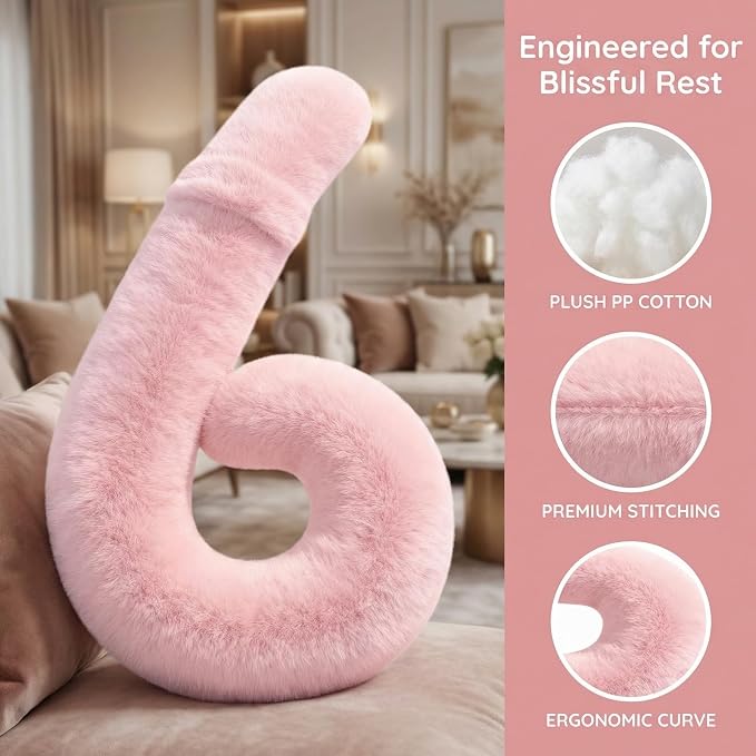 Car Travel Pillow, car Pillow for Kids and Adults, Ergonomic Travel Pillow Providing Neck and Body Support, a Sleep aid, Children's Travel Pillow -Pink