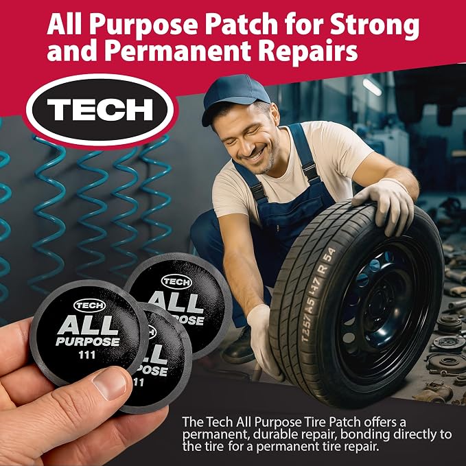 TECH Tire Repairs AP8 Round All Purpose 2 1/2" (65mm), Box of 50