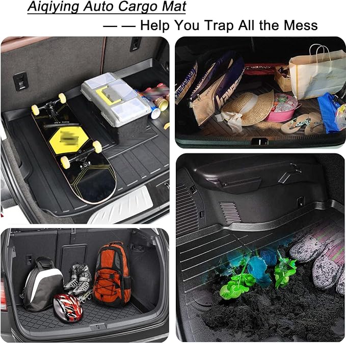 Accord Cargo Liner - All-Weather Rear Trunk Tray Cargo Mats Protector Custom Fit, 3D Tech Waterproof Flexible TPO Accessories, Compatible with 2013-2017 Honda Accord Models(No Hybrid Model)