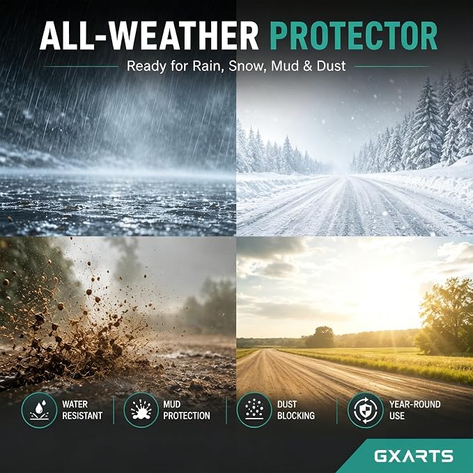GXARTS Car Waterproof Floor Mats Carpet Full Set Compatible with Toyota Sienna 2013 2014 2015 2016 2017 2018 2019 2020 | All-Weather Protect, Non-Slip Backing Automobile Floor Liner