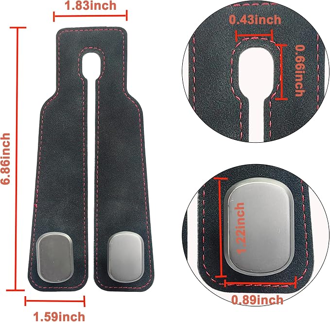 Amelity Car Headrest Hooks, Purse Hook for Car 2 Pack Black | Universal Car Interior Accessories for Women, Available in 2/4 Pack, Storage Hanger Holds Purses, Backpacks, Grocery Bags