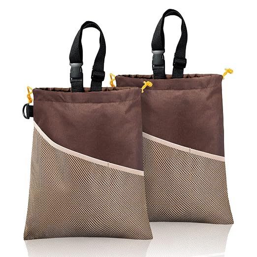 GNEGNI 2PCS Hanging Car Garbage Can - Waterproof Leakproof Trash Bag | Car Trash Can with Durable Leakproof Lining, Keeps Vehicle Clean and Neat