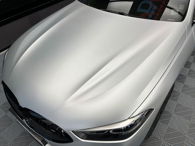 ColorFusion PPF by VViViD, Matte Stealth Chrome Silver Dry Apply PPF Vinyl Car Wrap Roll 60ft x 5ft