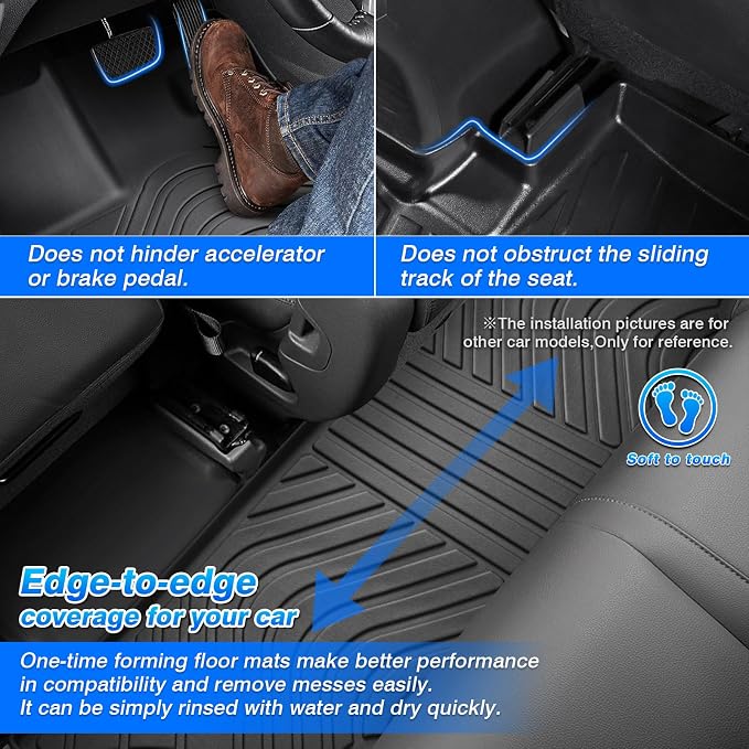 Cartist Floor Mats and Cargo Liner Fit for BMW X5 2019-2025 2026 All Weather Floor Mat X5 Accessories Heavy Duty Carpet Protection (Only for 5 Passengers)