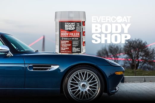 Evercoat Body Shop 105001 Pro-Grade Body Filler, Fast Drying and Lightweight Multipurpose for Dents in Aluminum, Fiberglass & More, Easy Mix Hardener Included 26 Fl Oz.