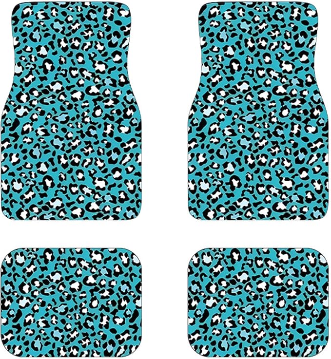 Car Floor Mats Non-Slip Automotive Floor Mats All-Weather Front Rear Car Floor Foot Mat Sets of 4 Pieces Foot Mats Rugs Carpet for Car Trucks SUV Sedans (NO.52)