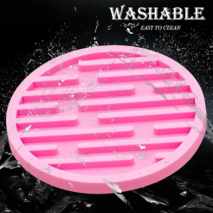 2 Pack Silicone Car Cup Holder Coaster – 2.75 Inch Anti-Slip Drink Coaster, Perfect for Coffee & Beverages – Cute Car Interior Decor for Women & Girls (Pink)