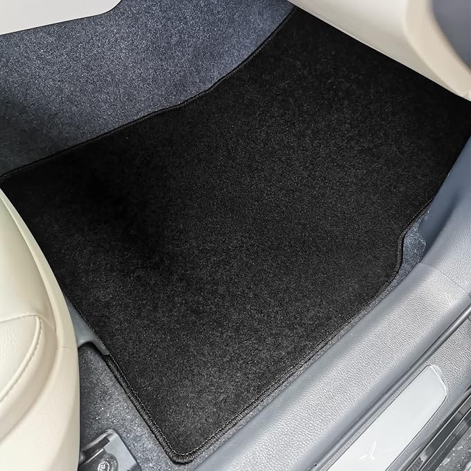 Fit 2018-2024 Toyota Camry Floor Mats IKON Style Nylon Black | IKON MOTORSPORTS, Carpet Front & Rear 4PC Set, 2019 2020