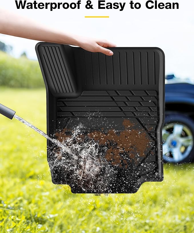 3W 2018-2023 2024 Chevy Equinox Floor Mats/GMC Terrain Floor Mats, TPE All Weather Custom Fit for Chevrolet Equinox/GMC Terrain Denali Accessories 1st and 2nd Row Full Set Car mats
