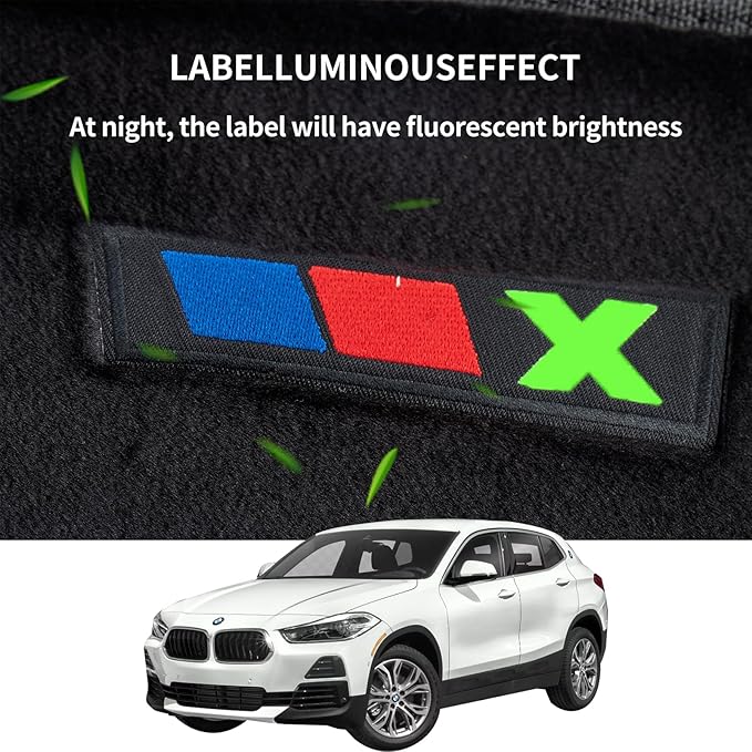 Custom Fit Wool Carpet Car Floor Mats for BMW X1 E84 2009-2015 - High-Density Anti-Slip All-Weather Full Coverage Mats