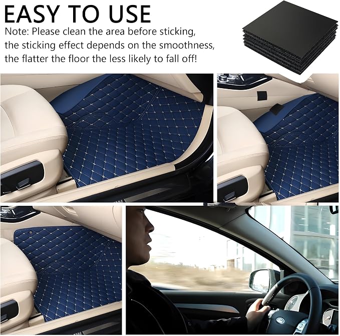 20PCS Car Floor Mat Retainer for Automotive Carpet,Super-Adhesive Hidden Car Mat Clips Keep Car Mats from Sliding,Universal Anti Skid Mat for Truck Mats,Car Seat Cushion (20PCS)