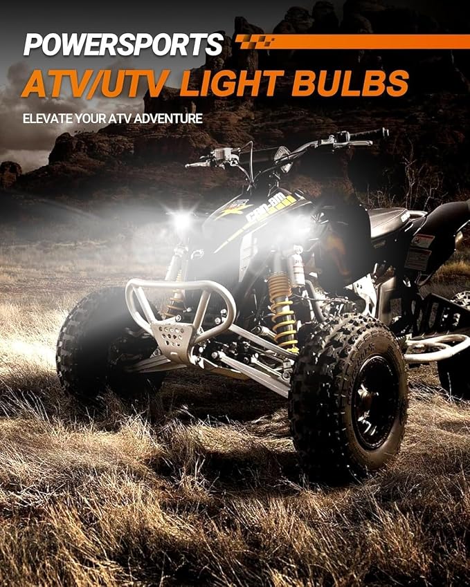 SEALIGHT 9005 H11 LED Bulbs, L2 HB3 H8 H9 24,000LM Super Brightness 6000K Cool White Fog Bulbs, IP68 Waterproof, Plug and Play, 15000RPM Turbo Fan, 60000Hrs Lifespan, 1:1 Size, Pack of 2