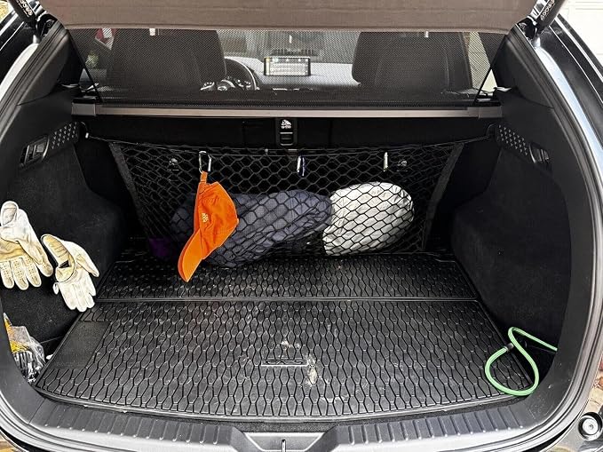 Rear Trunk Seats Organizer Cargo Net for Mazda CX-5 2013–2026 – Envelope Style Cargo Net for SUV – Premium Mesh Car Trunk Organizer Vehicle Carrier Storage – Compatible with Mazda CX-5