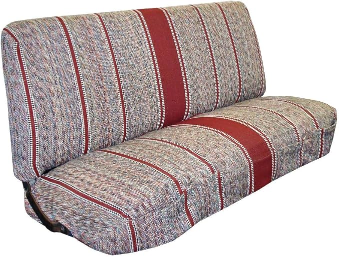 West Coast Auto Universal Baja Saddle Blanket Bench Full Size Seat Cover Fits Ford, Chevrolet, Dodge, and Full Size Pickup Trucks (Red)