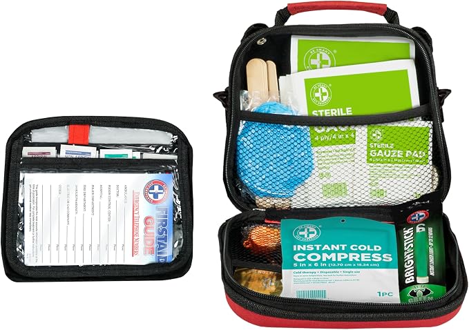 Be Smart Get Prepared 303 Pc First Aid Hard Shell Bag Outdoor Sports Home