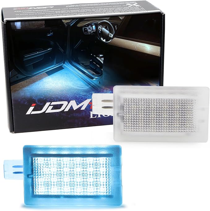 iJDMTOY Aqua Ice Blue 18-SMD Full LED Under Side Door Courtesy Lights, Footwell Lights, Compatible with Dodge Charger Challenger Dart Stratus Magnum Avenger, Chrysler 200 300 Sebring