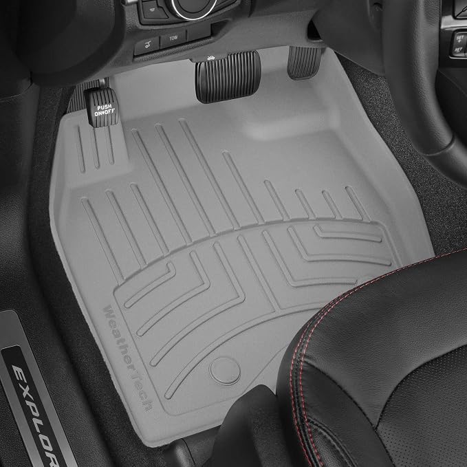 WeatherTech FloorLiner HP Custom Fit Floor Mats for Jeep Wrangler 4-Door, Wrangler 4-Door Rubicon 392, Wrangler Unlimited 4-Door - 1st & 2nd Row (451313-1-2IM), Tan