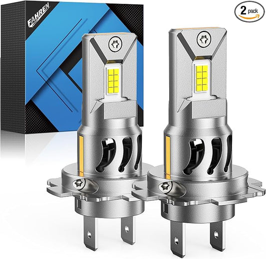 FORENNER Upgraded H7 Headlight Bulbs, 90000LM 1500% Ultra-Brightness, Real 1:1 Halogen Size, 70000+ Longer Lifespan, 6500K White, IP68 Waterproof, CAN-Bus Ready Plug N Play, Pack of 2