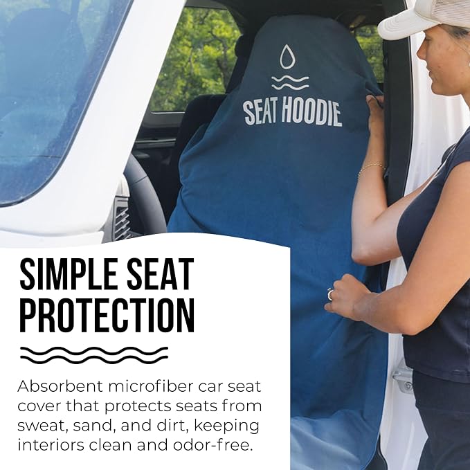 Car Seat Towel | Premium Microfiber Towel Seat Covers for Cars | Universal Fit & Machine Washable | Portable Car Seat Towel Cover After Gym, Yoga, Beach Grey