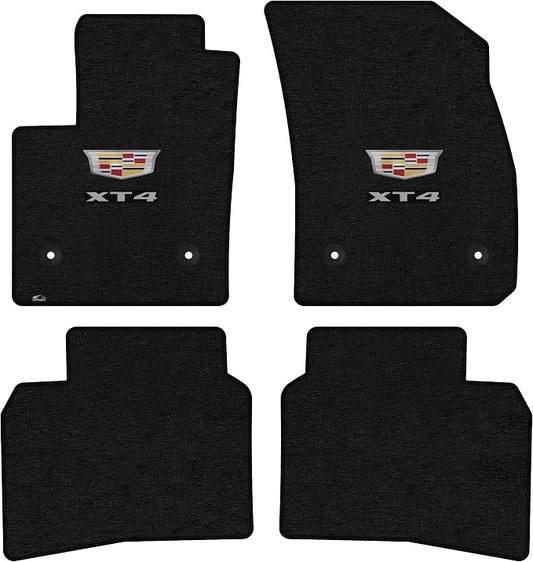 Lloyd Mats Floor Mats for Cadillac XT4 2019-2025 | 4PC Set (2PC Front + 2PC Rear) | Charcoal | Non-Slip Backing