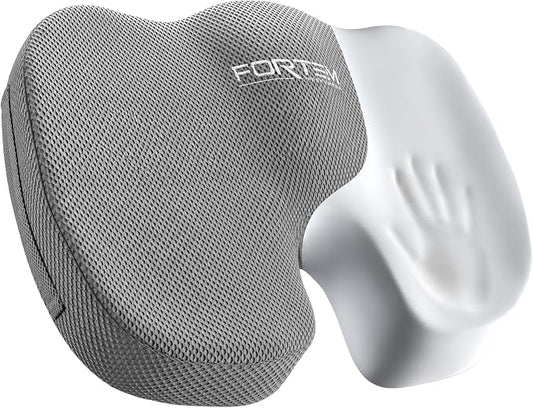 FORTEM Seat Cushion, Office Chair Cushion, Memory Foam Car Seat Cushions, Sciatica Coccyx Tailbone Pain Relief, Chair Cushions for Back Support, Sitting Pad for Gaming, Washable Cover, Non Slip