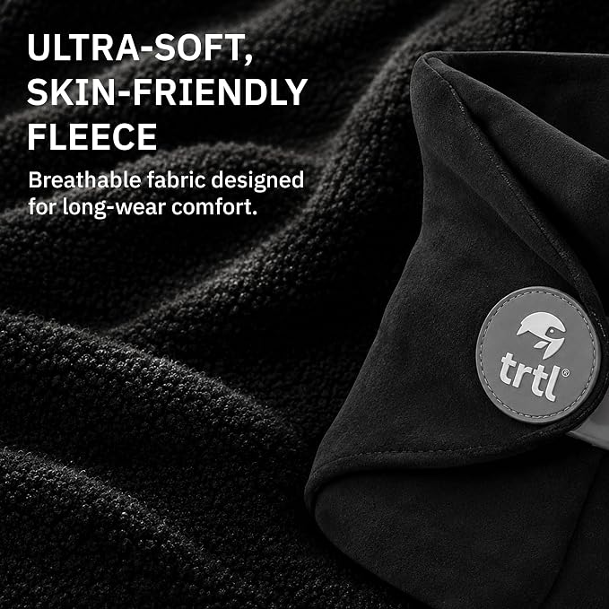 Trtl Pillow - Scientifically Proven Neck Support Travel Pillow for Airplanes - Lightweight and Machine Washable - Ergonomic Design for Traveling on Cars and Trains - Grey