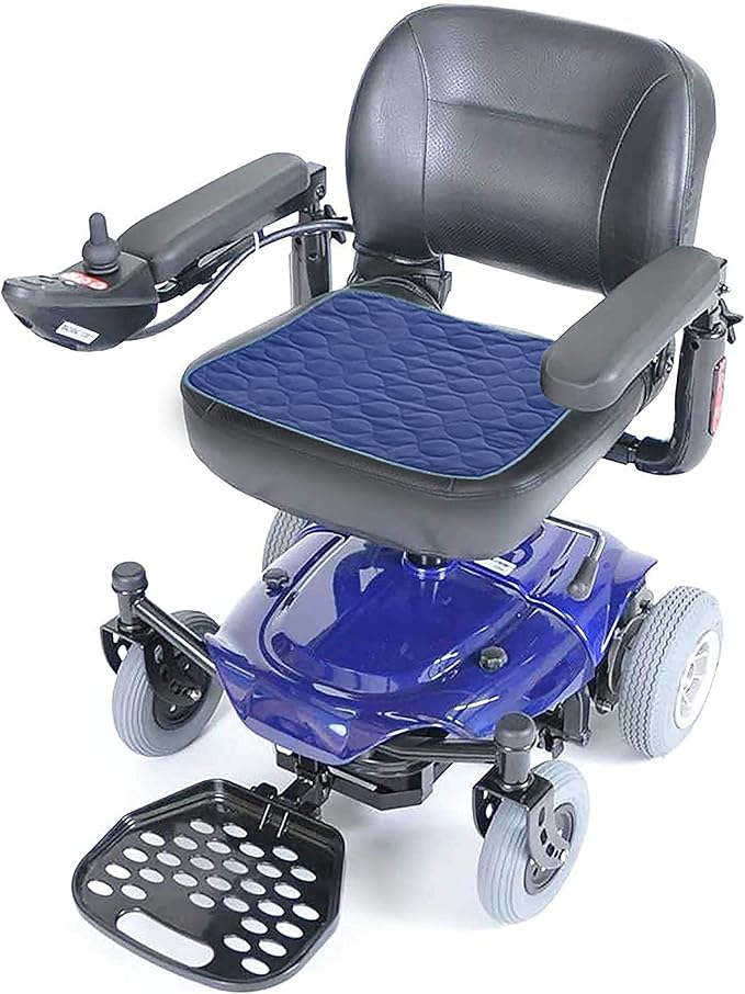 RMS Washable & Reusable Incontinence Chair Pad, Seat Protector & Bed Pad (Blue)