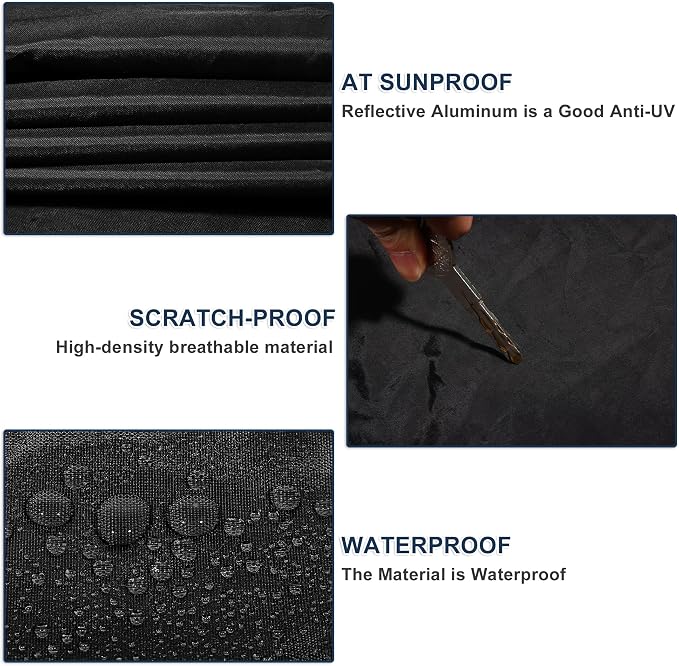 ACROPIX Car Cover Waterproof All Weather Full Exterior Cover Rain Hail Sun Protector Car Cover Black Fit for Nissan X-Trail 2010-2024 with Door Zipper - Pack of 1