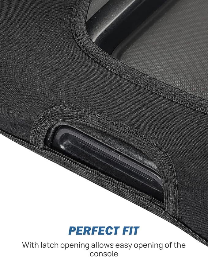 JOYTUTUS Center Console Cover Compatible with Silverado Sierra 2014 2015 2016 2017 2018 Jump Seat, Neoprene Arm Rest Armrest Cover for Car, Durable Middle Console Cover Replacement for Trucks