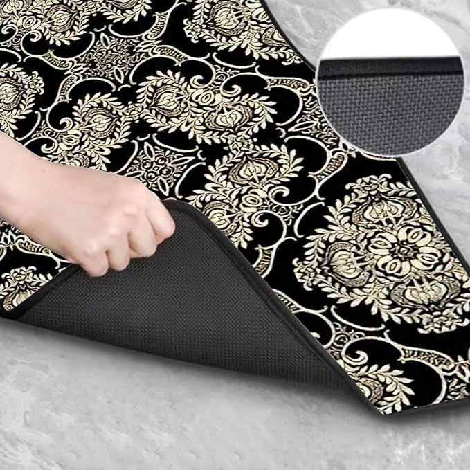 Car Floor Mats Non-Slip Automotive Floor Mats All-Weather Front Rear Car Floor Foot Mat Sets of 4 Pieces Foot Mats Rugs Carpet for Car Trucks SUV Sedans (NO.58)