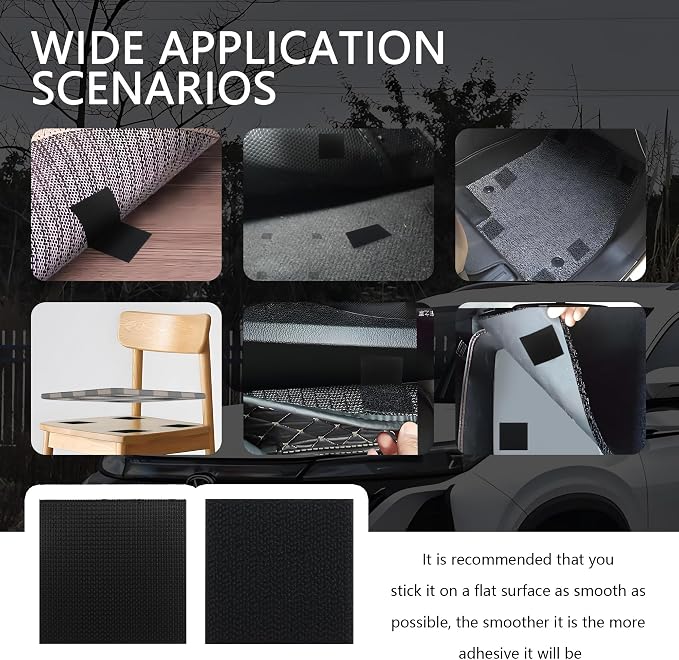 20PCS Car Floor Mat Retainer for Automotive Carpet,Super-Adhesive Hidden Car Mat Clips Keep Car Mats from Sliding,Universal Anti Skid Mat for Truck Mats,Car Seat Cushion (20PCS)