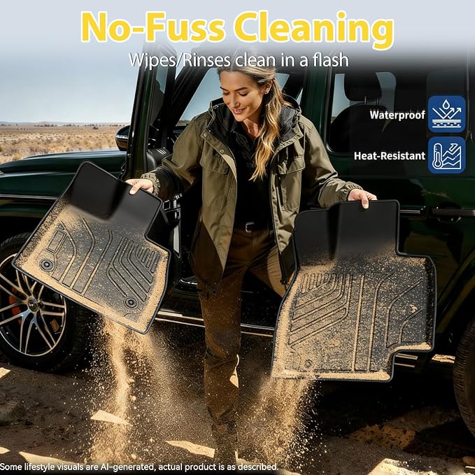 Floor Mats for Toyota RAV4 2013-2018, All Weather TPEFloor Liners Custom Fit Waterproof Non Slip Car Mats HeavyDuty Interior Accessories