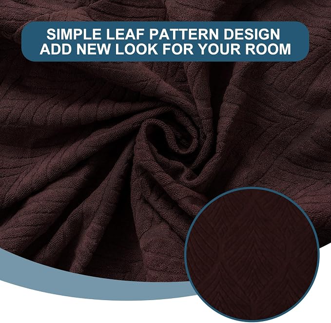 Removable and Washable Seat Covers for Dining Room Chairs Set of 6 - Waterproof Stretch Chair Seat Slipcovers, No Back Covers