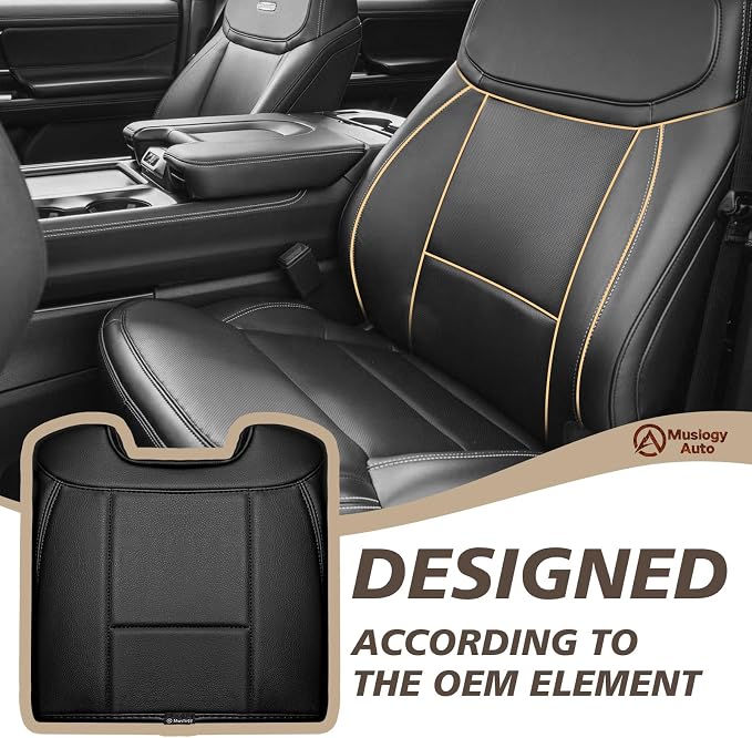 Muslogy Center Console Armrest Cover Fit for Ford Expedition 2025 2026 Accessories, Comfort Armrest Pad Console Lid Cushion Vegan Leather Regular Thick