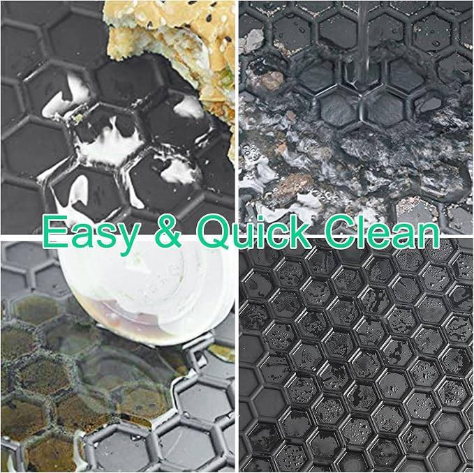 Car Floor Mats Custom Fit for 2020-2025 Toyota Highlander 7 Seats w/2nd Row Bench or Bucket Seats w/Center Console (No Hybrid) Black Rubber Auto Liner Mats All Weather Protection