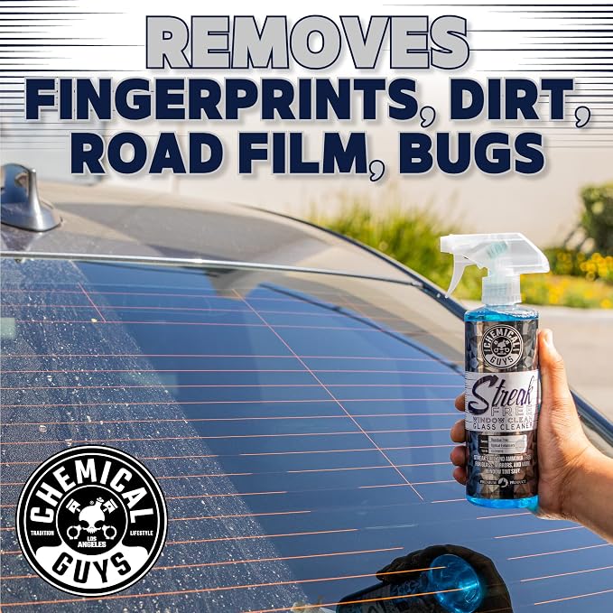 Chemical Guys, Streak-Free Glass & Window Cleaner, Ammonia-Free, 1 Gallon
