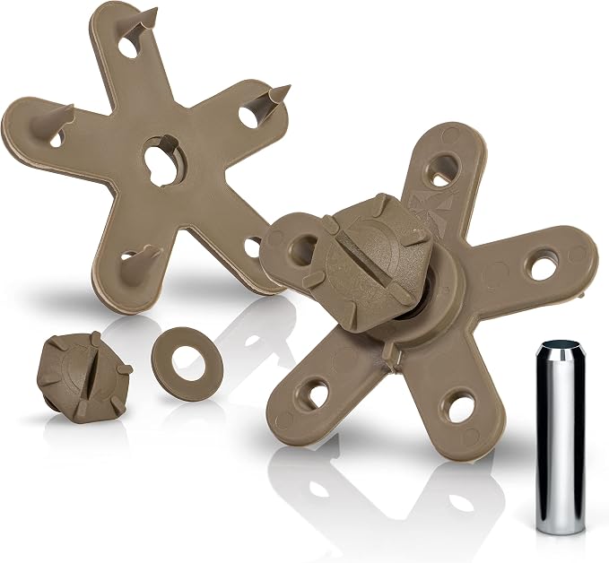 Eagle Klaw 2.0 Floor Mat Clips (8 Sets) for Car Mats and Floor Liners - Made in USA Car Accessories - Beige - 4 Car Floor Mats kit + 3/8" Cutter