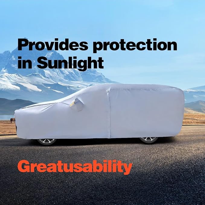 Minivan Car Cover for Kia Carnival MPV/Sedona 1998-2025 100% Waterproof All Weather, Heavy Duty Full Exterior Covers Rain Sun Wind UV Protection.