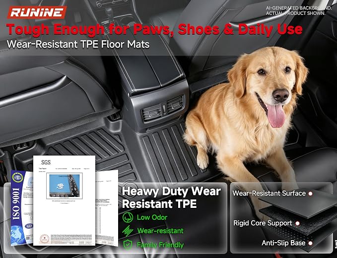Floor Mats for Nissan Rogue 2021-2024 2025 2026(Not for Sport),All Weather Protection Custom Floor Mats Trunk Cargo and Car Windshield Cover Set for Nissan Rogue Accessories,Car Floor Liners
