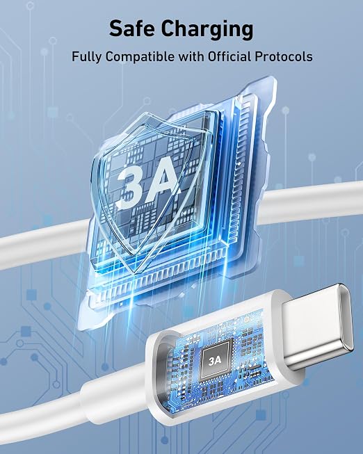 Car Carplay Cable for iPhone 17/17 Pro/Air/17e/16/15 Pro Max Charger Cord | 2Pack USB A to USB C for CarPlay USBC Cable, iPad, Galaxy, Android Phone Accessories Charging Wire Type-C Car Charger Cord